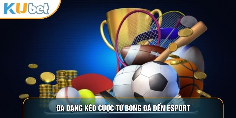Đa dạng kèo cược từ bóng đá đến Esport